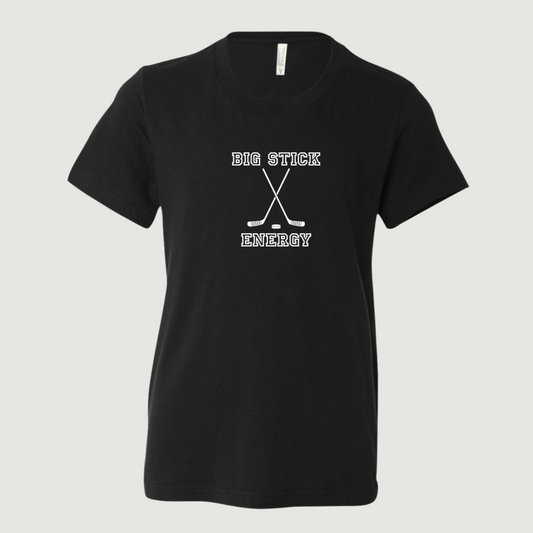 Big Stick Energy Hockey Youth T-Shirt