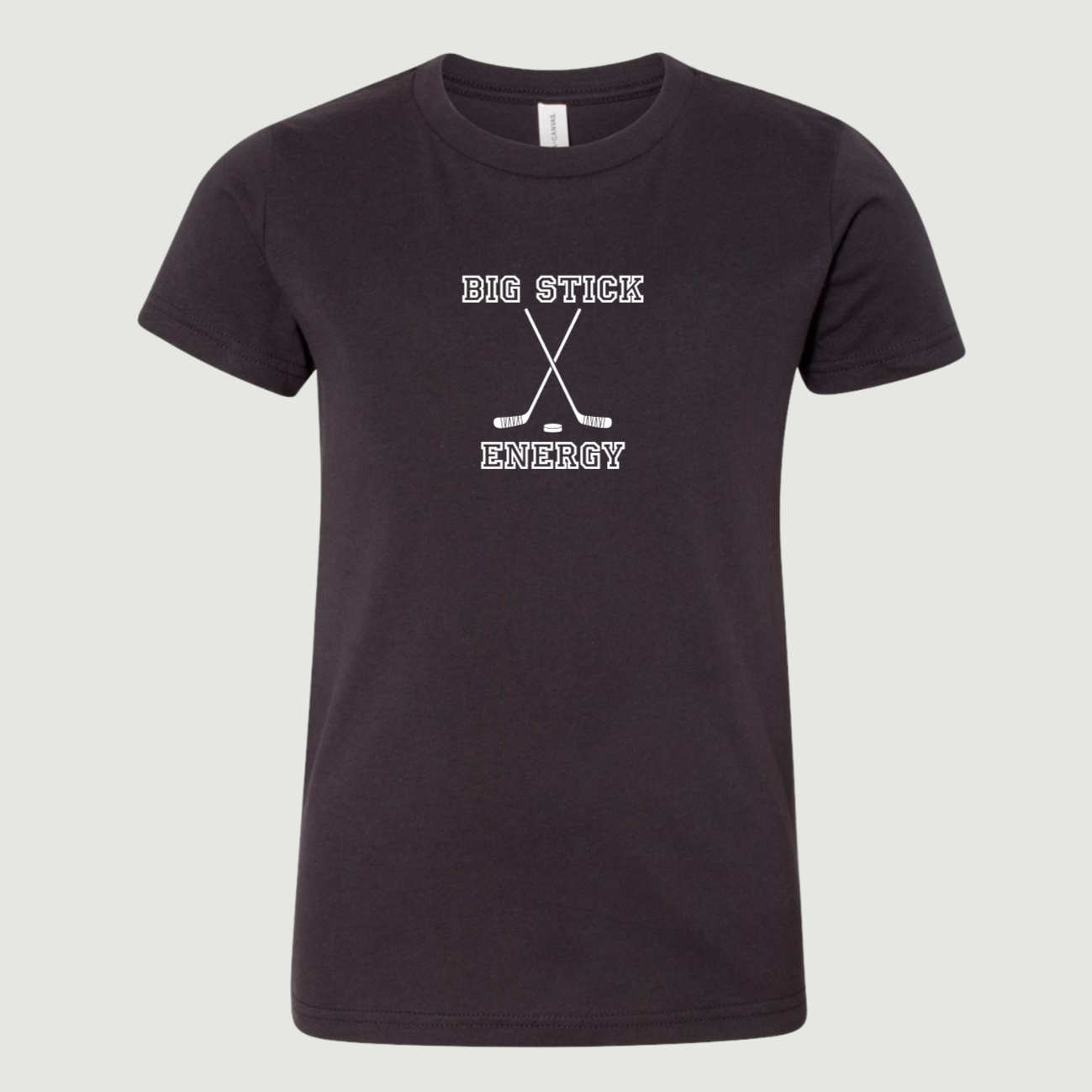 Big Stick Energy Hockey Youth T-Shirt