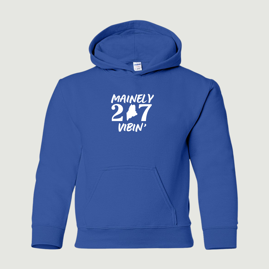 Mainely Vibin' 207 Youth Hoodie