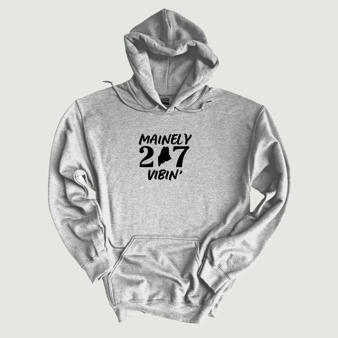 Mainely Vibin' 207 Youth Hoodie