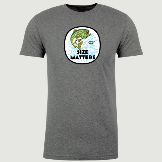 Size Matters Largemouth Bass Graphic T-Shirt