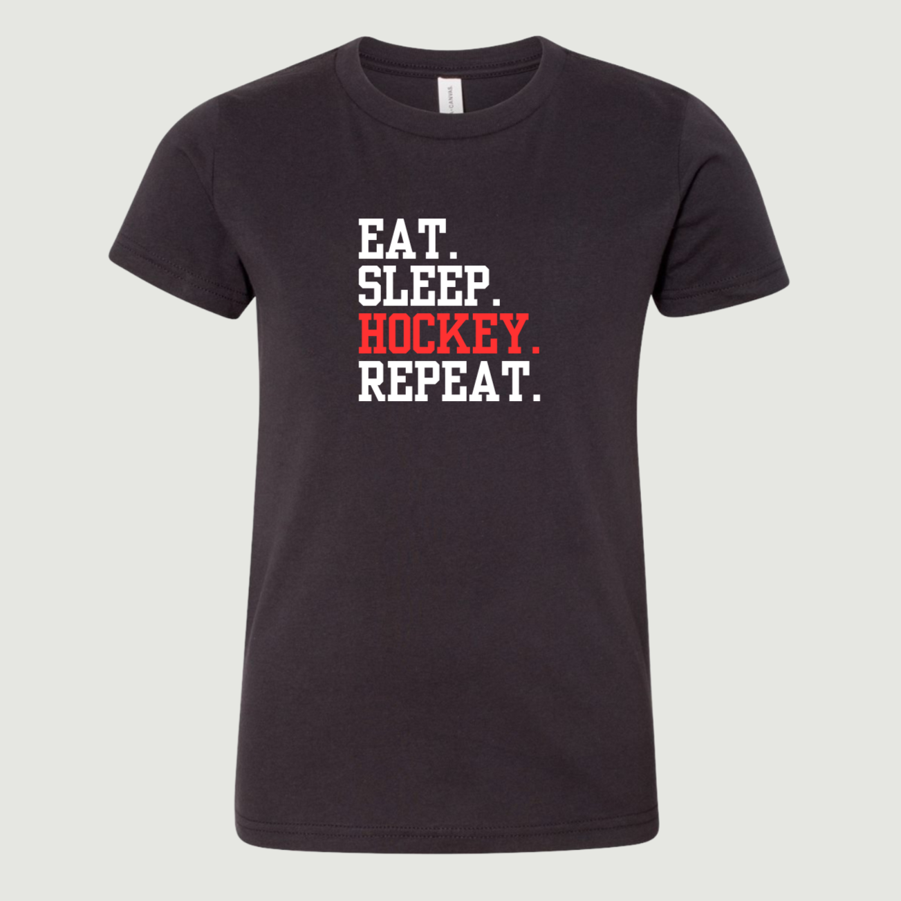 Eat. Sleep. Hockey. Repeat. Youth T-Shirt