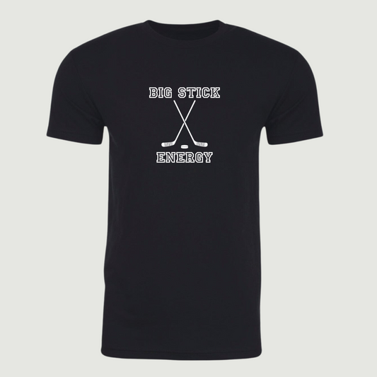 Big Stick Energy Hockey Adult T-Shirt