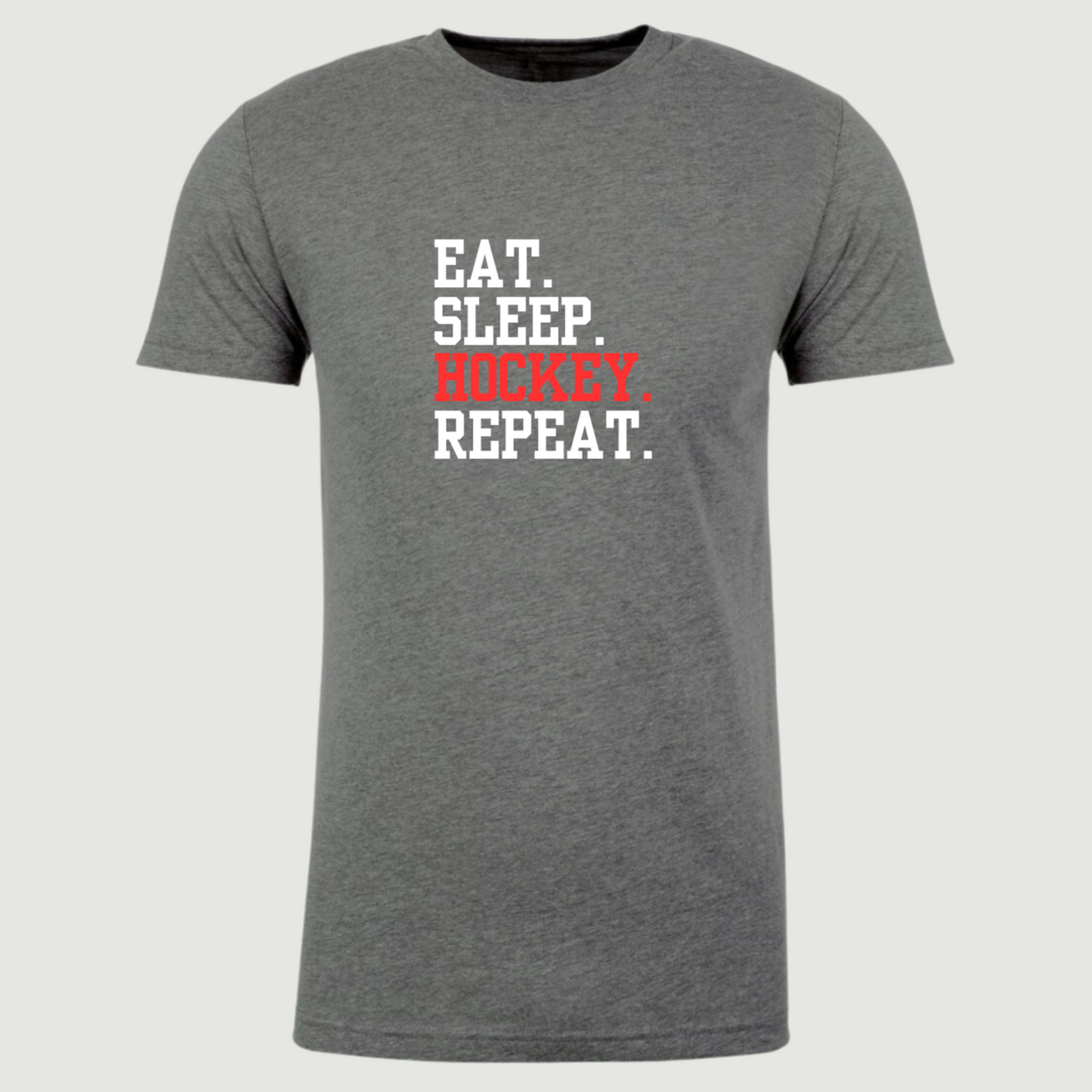 Eat. Sleep. Hockey. Repeat Adult T-Shirt