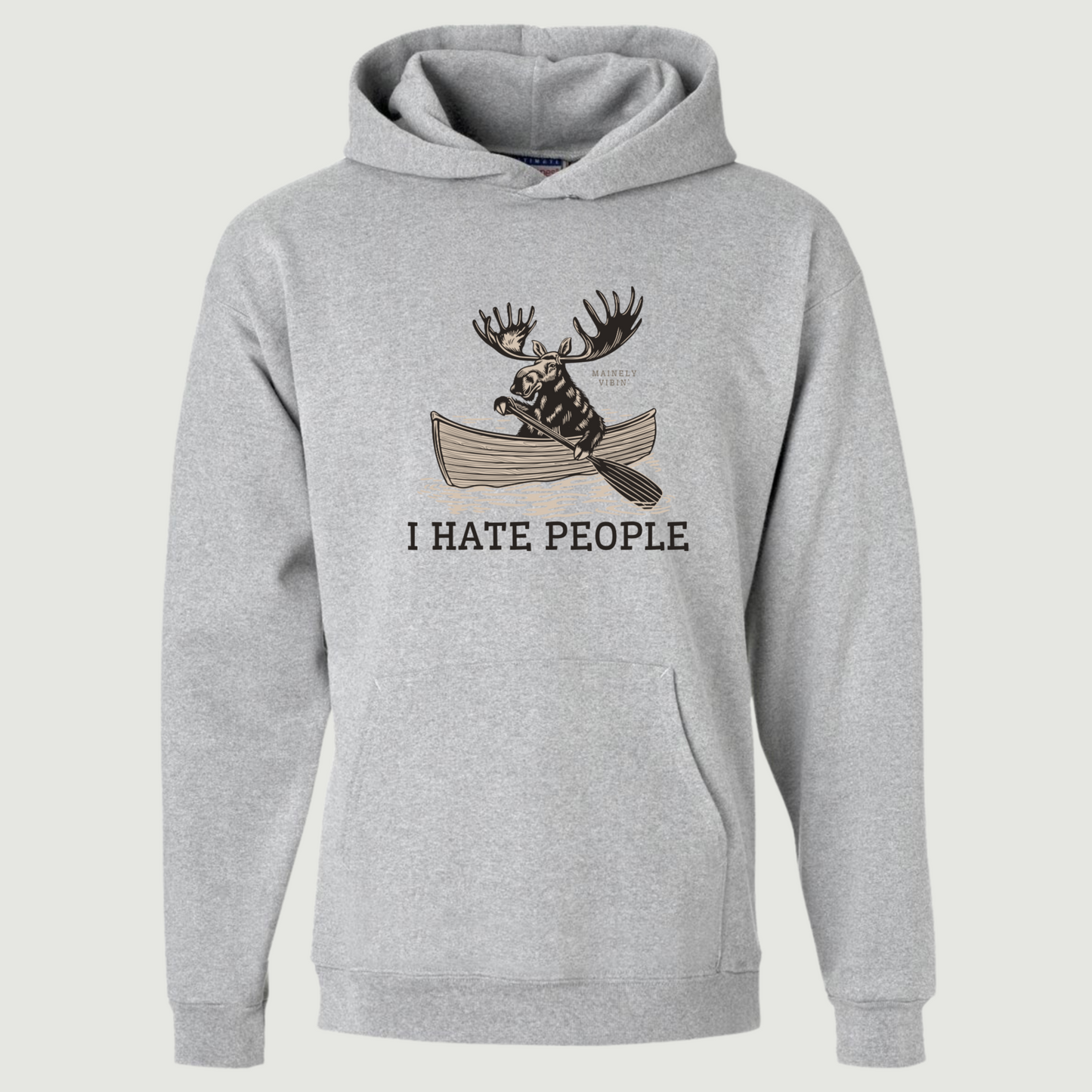 I Hate People Moose Hoodie