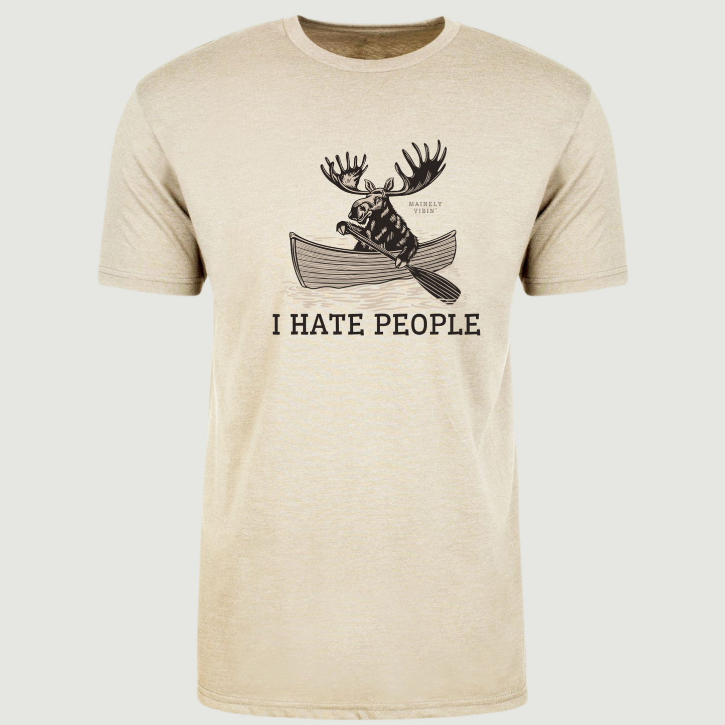 I Hate People Moose T-Shirt