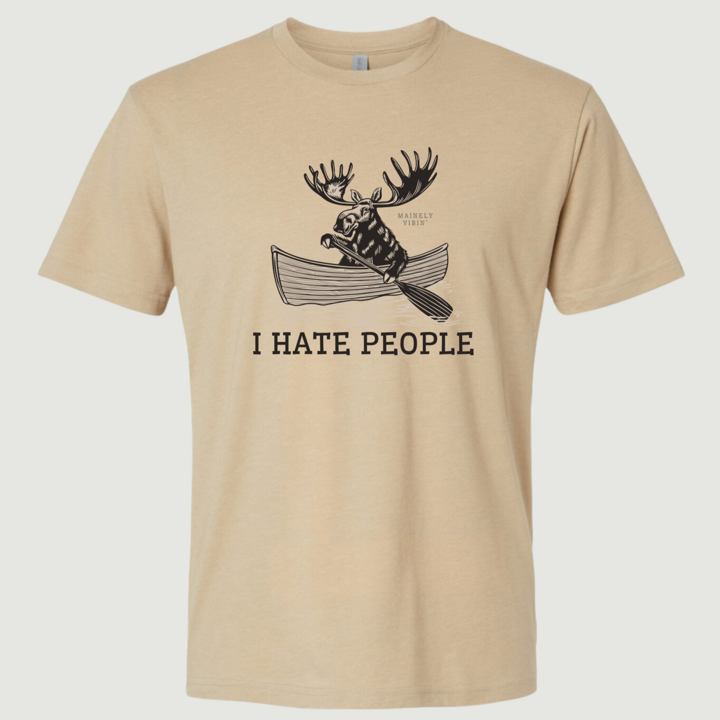 I Hate People Moose T-Shirt