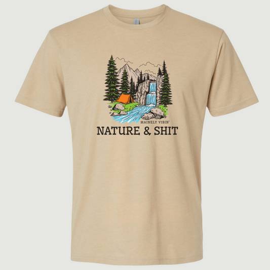 Nature & Shit Outdoor Camping Scene T-Shirt