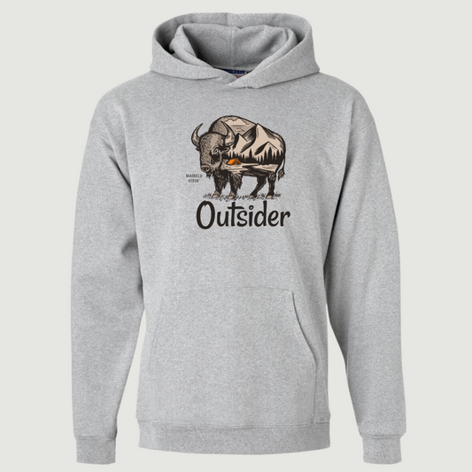 Outsider Camping Scene in Buffalo Hoodie